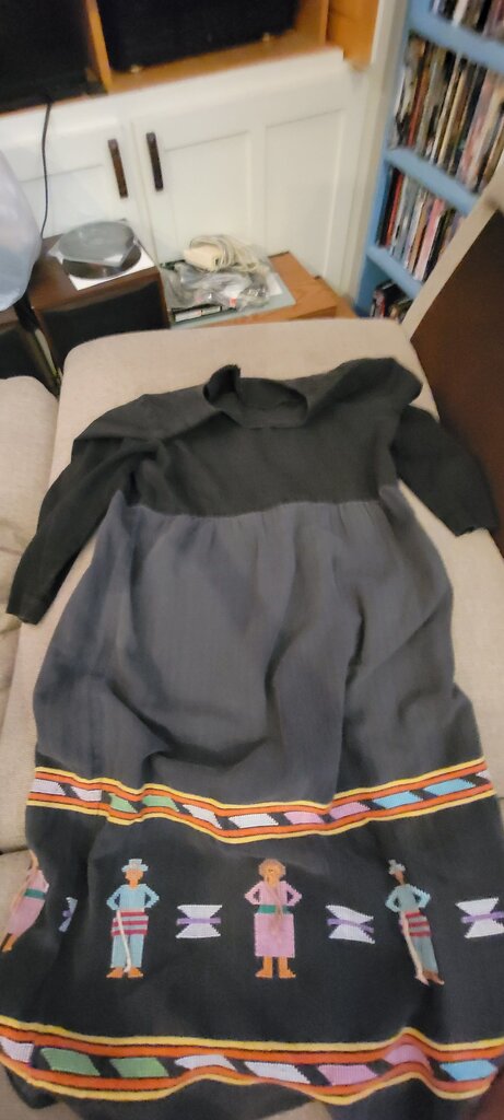 Vintage Ethnic Pattern Long Dress