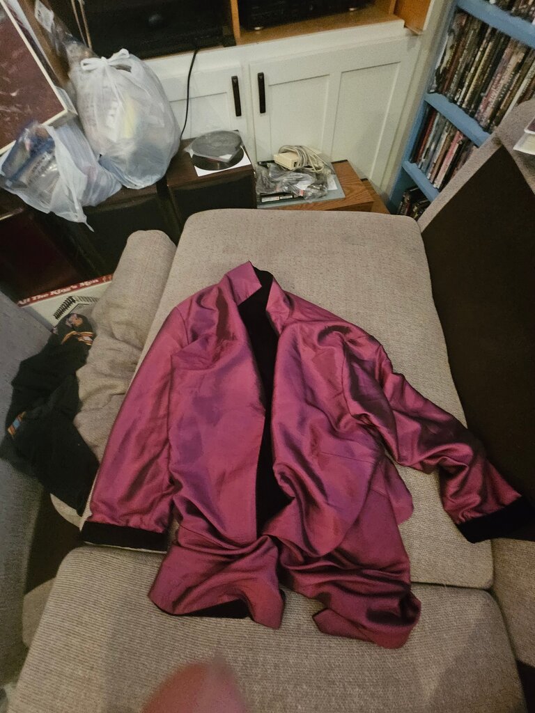 Purple Satin Robe