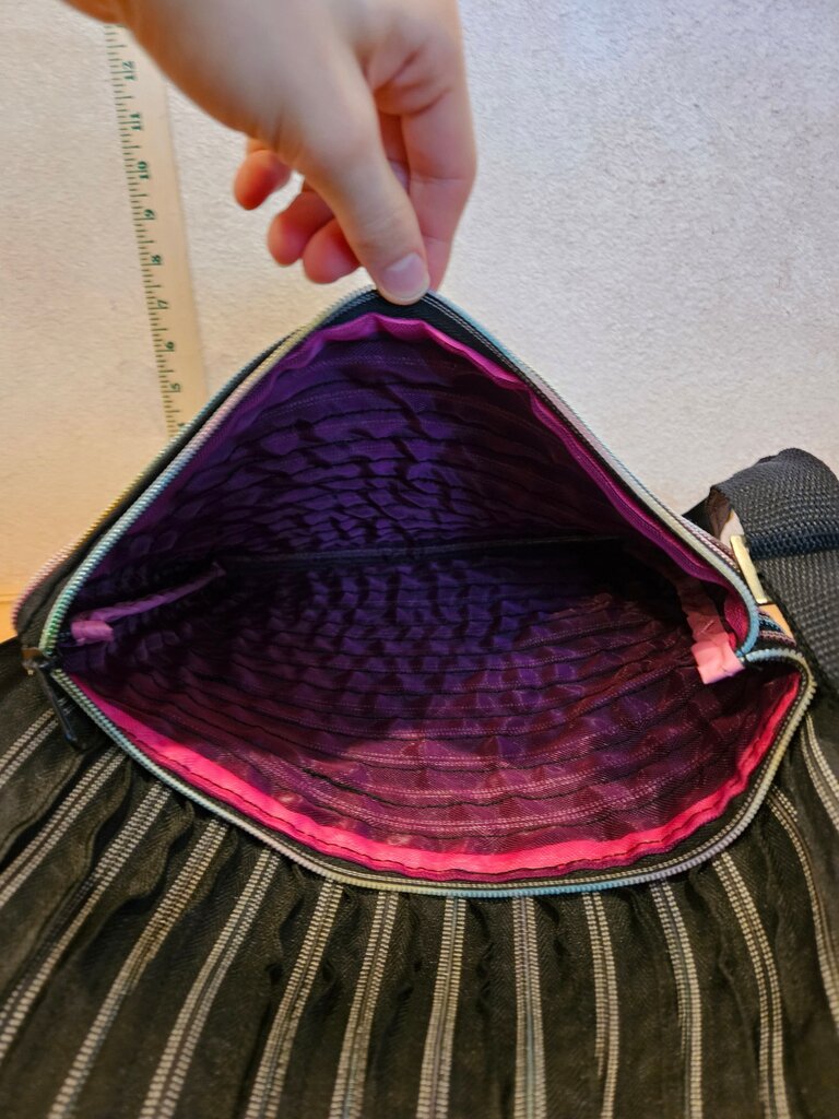 Colorful Striped Messenger Bag