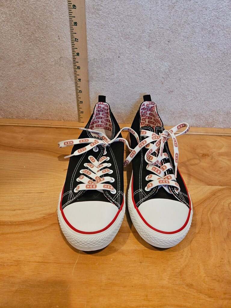 H.E.B. Black Canvas Sneakers