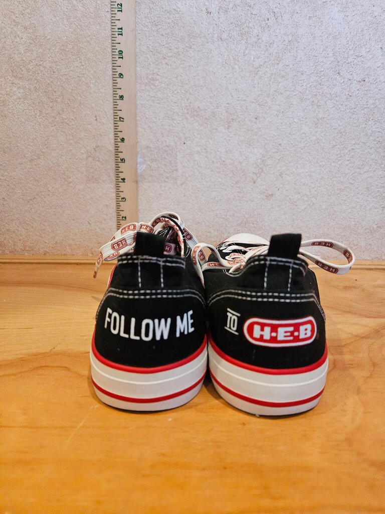 H.E.B. Black Canvas Sneakers