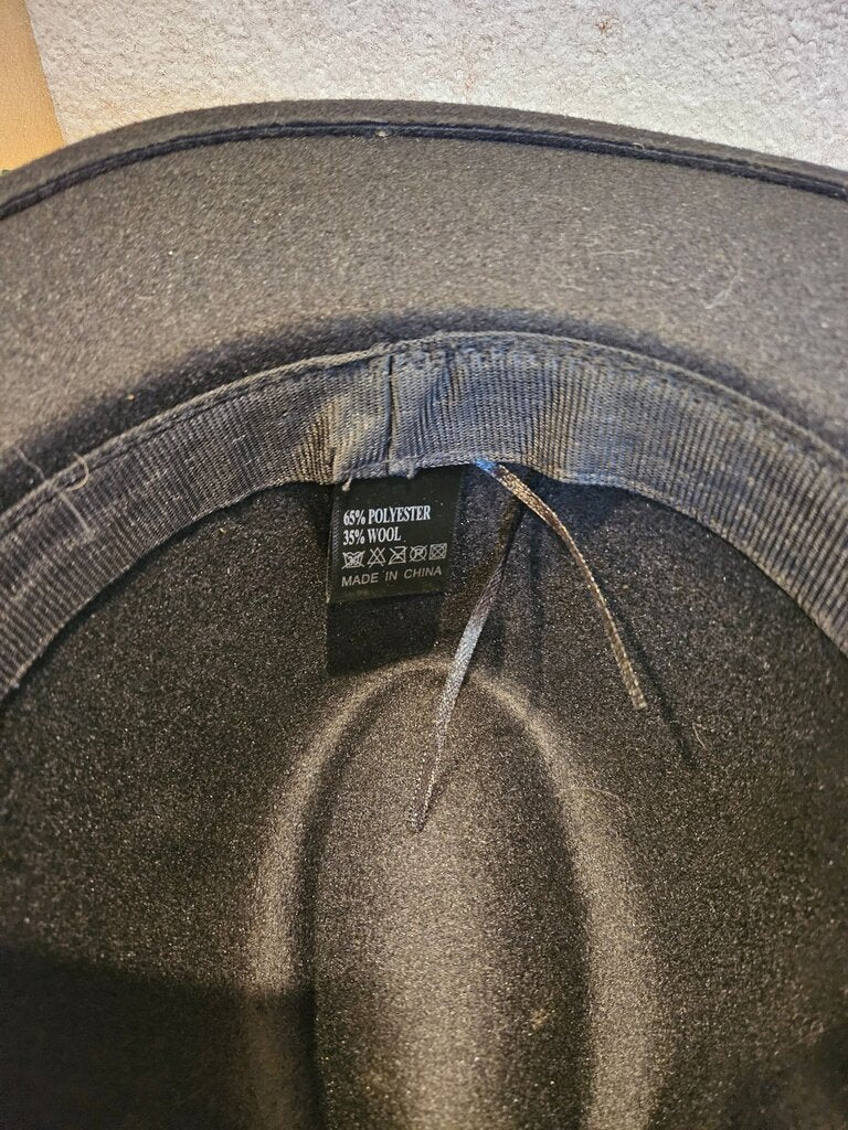 Black Wide-Brim Hat