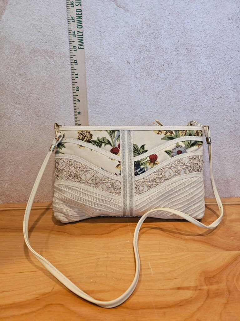Floral Design Crossbody Purse