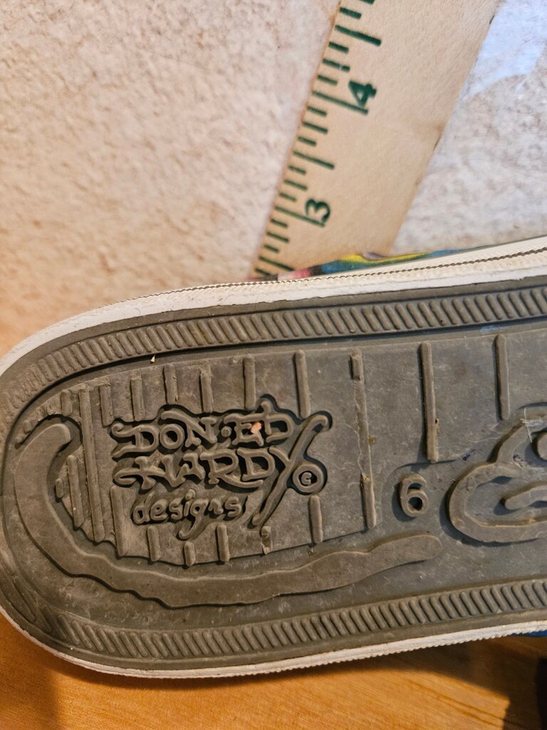 Don Ed Hardy Designed Colorful Slip-On Sneakers