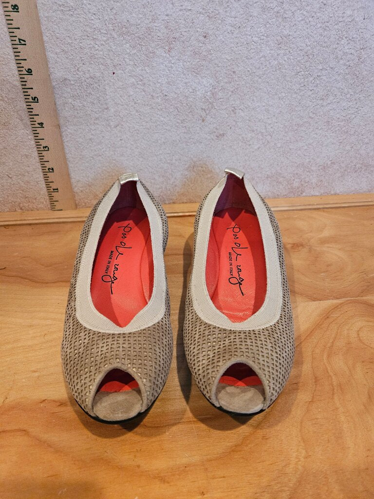 Open Toe Beige Heels by No.6