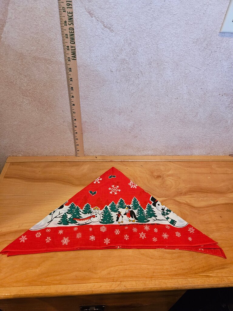 Vintage Holiday Snowman Bandana