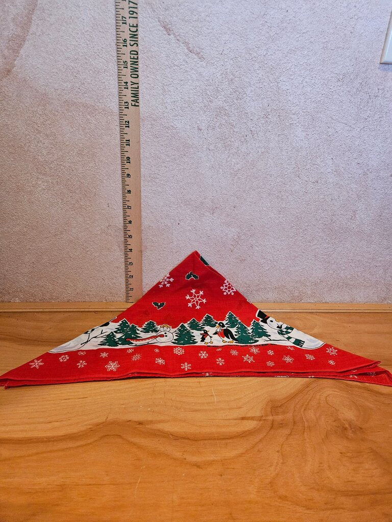 Vintage Holiday Snowman Bandana