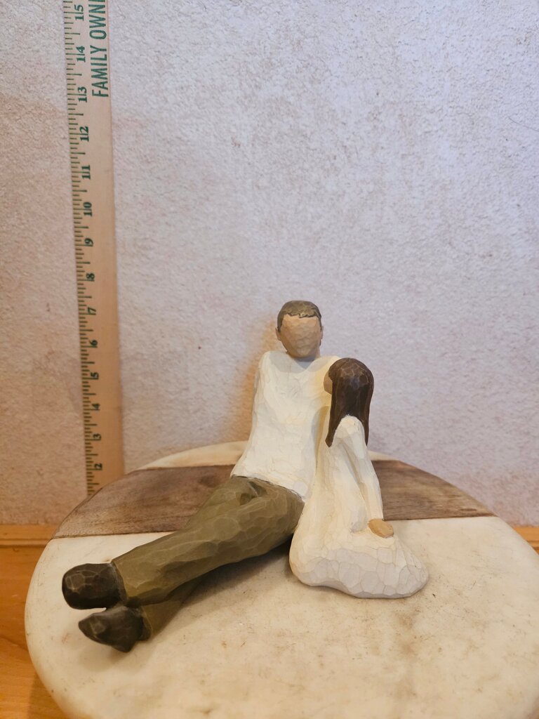 Vintage 2000 Willow Tree Father And Daughter Special Bond Family Figurine