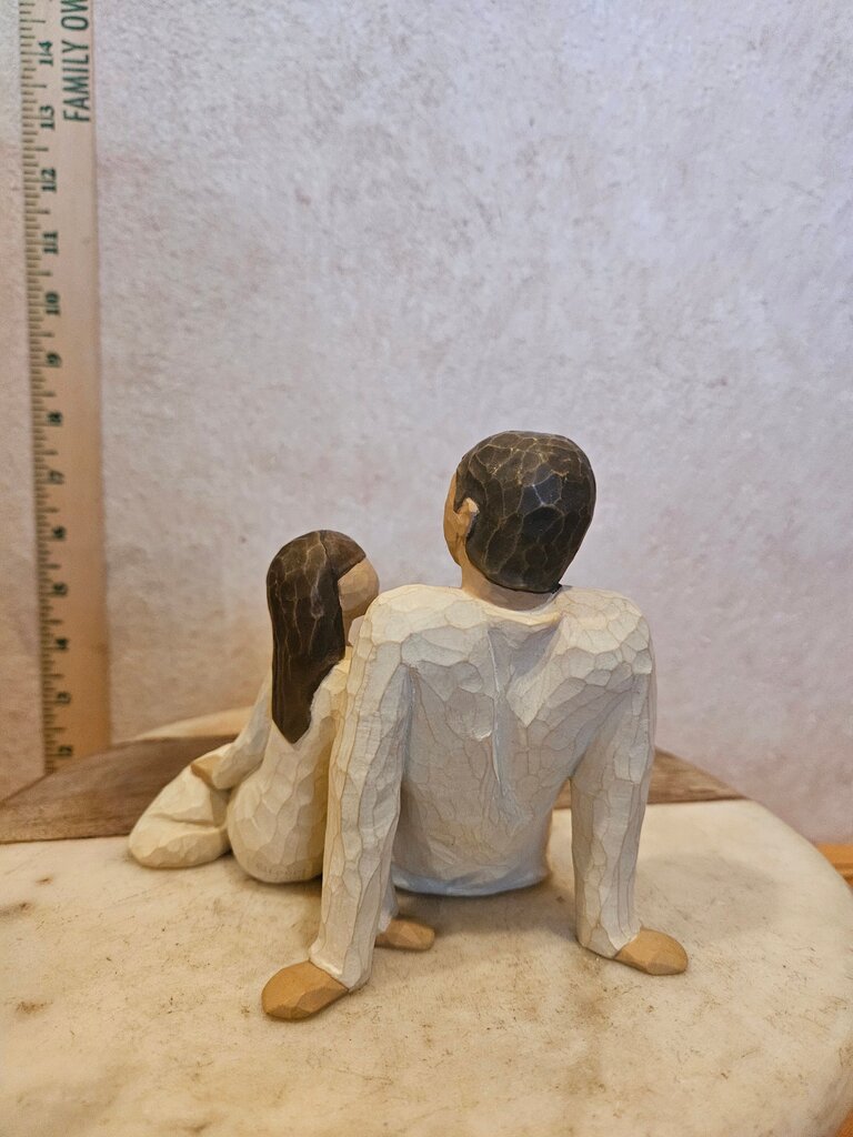 Vintage 2000 Willow Tree Father And Daughter Special Bond Family Figurine