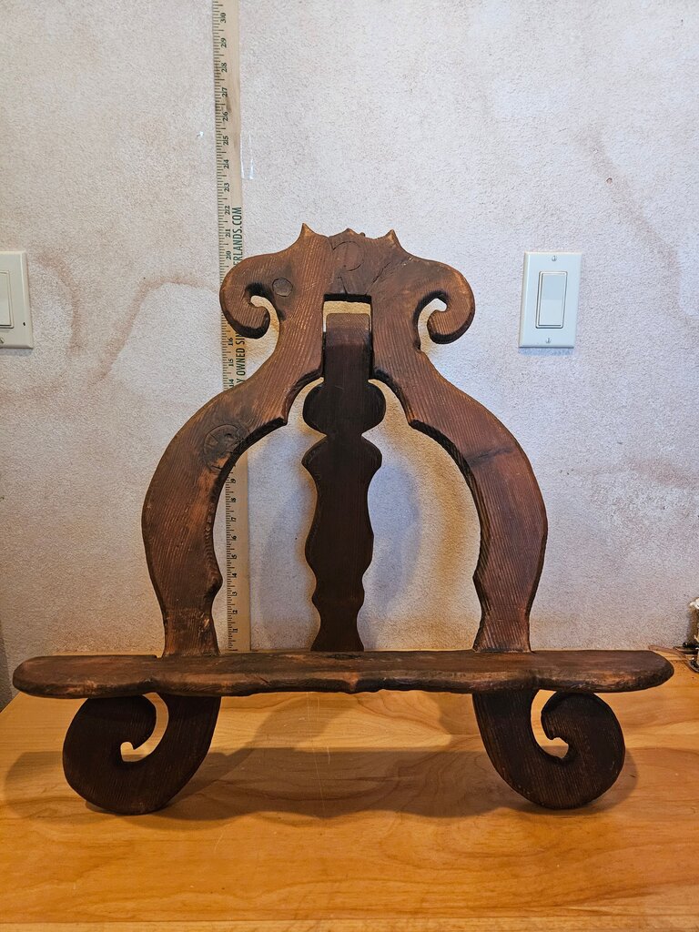 Ornate Hand carved Wooden Decorative Easel Shelf artwork book plate print art painting display