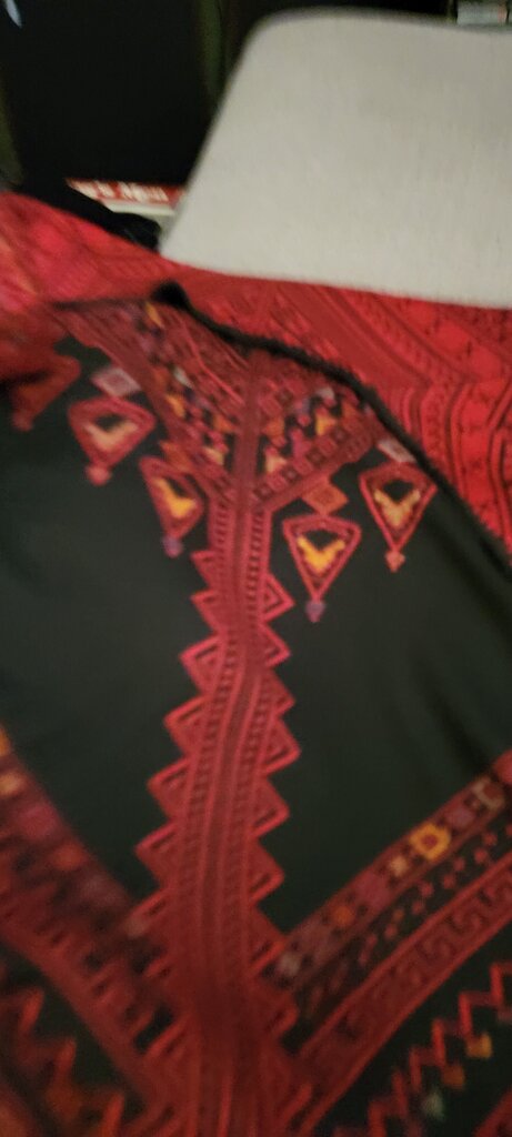 Bohemian Red Patterned Kimono