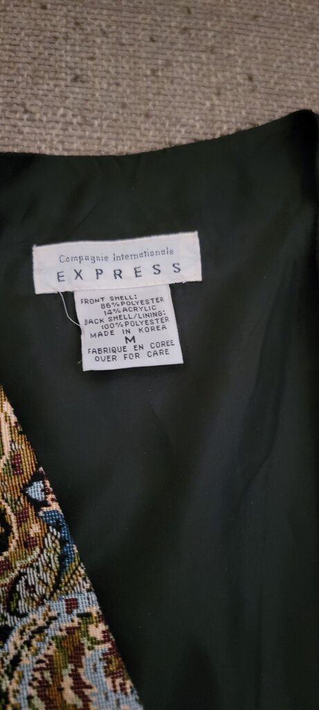 Express Paisley Print Vest