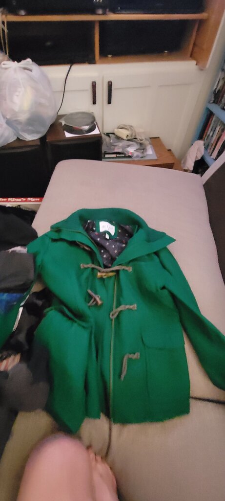 dELiA*s Green Duffle Coat