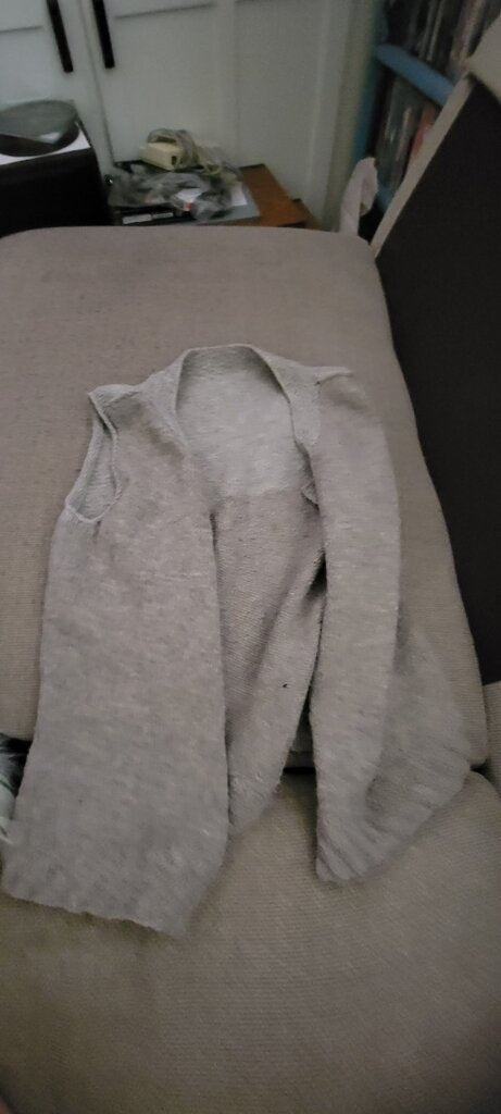 Gray Sleeveless Knit Top