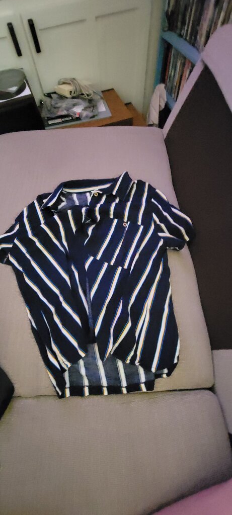 Garage Women's Striped Button-Up Shirt