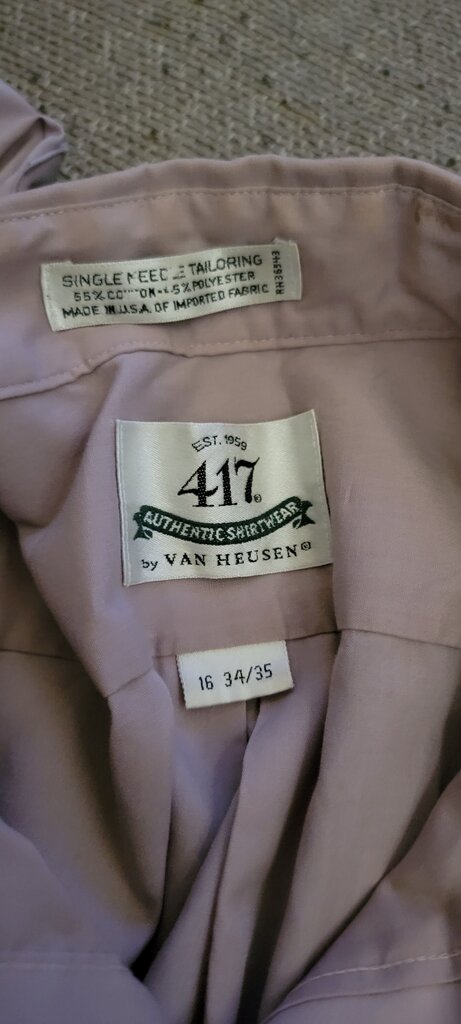 Van Heusen 417 Authentic Button-Up Shirt