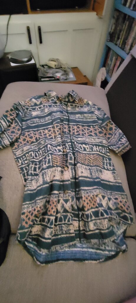 The Territory Ahead Men's Button-Up Shirt with Tribal Print