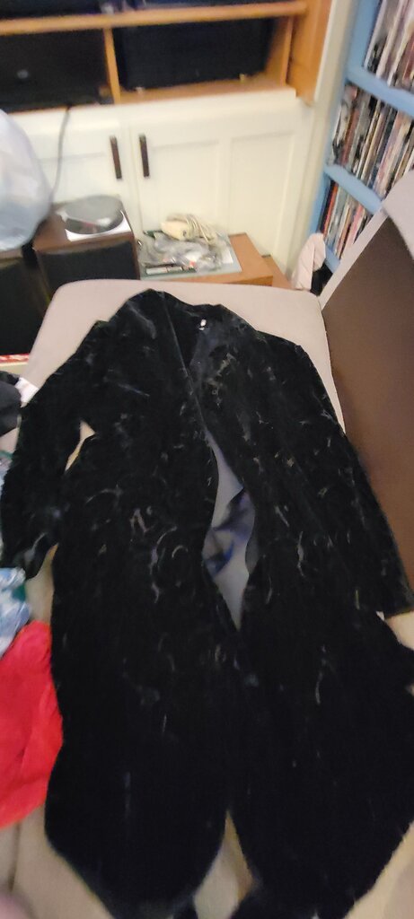 Cabernet Sleepwear Black Velvet Robe