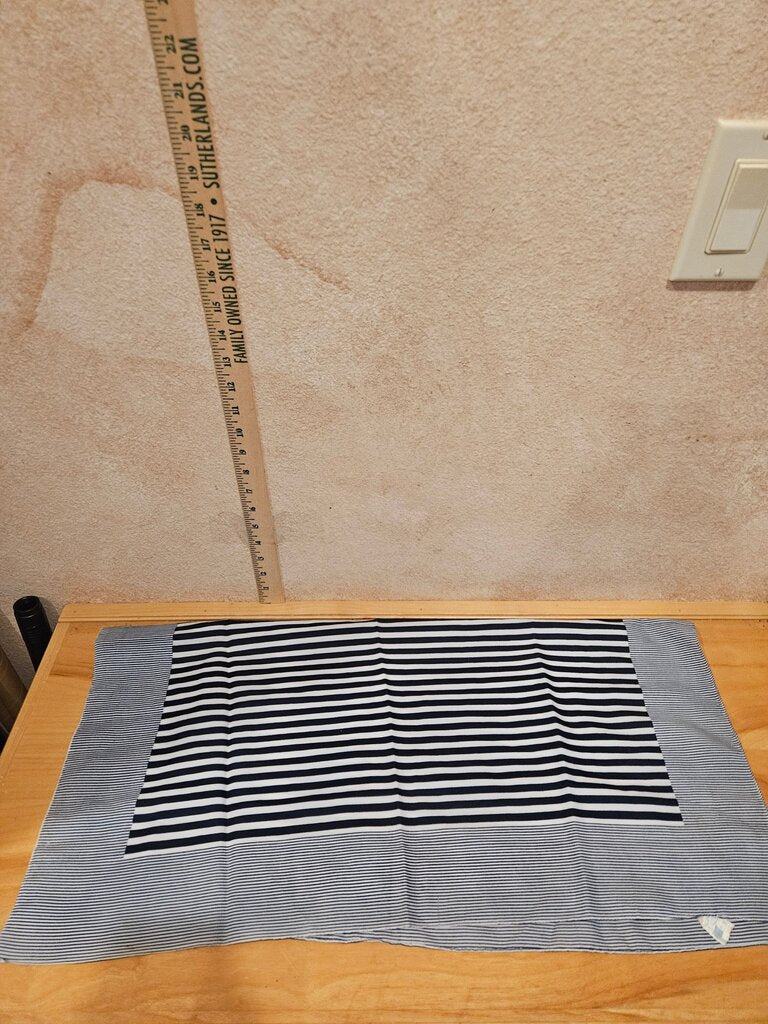 Navy Striped Table Runner