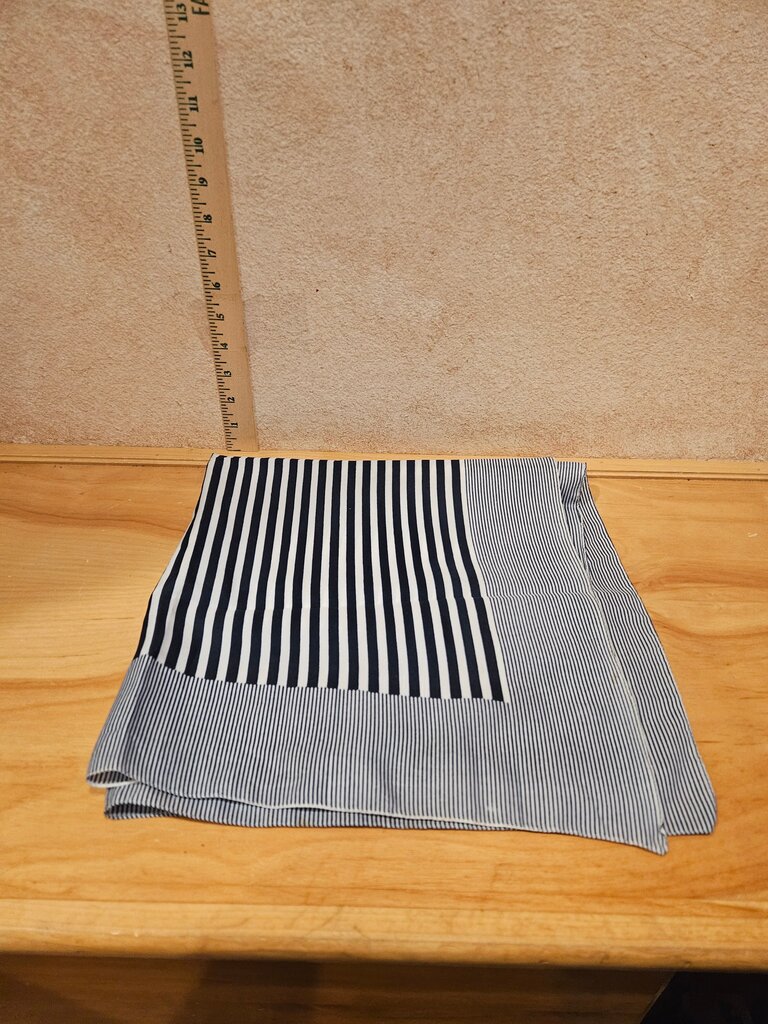 Navy Striped Table Runner