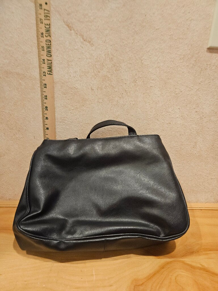 Vintage Black Leather Handbag