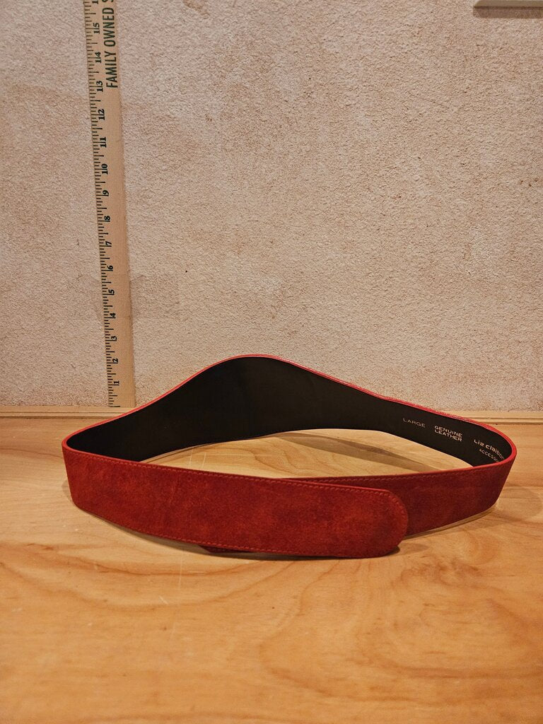 Liz Claiborne Red Leather Headband