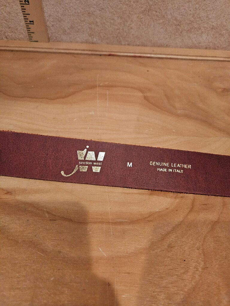 Junction West Genuine Leather Belt with Heart Buckle