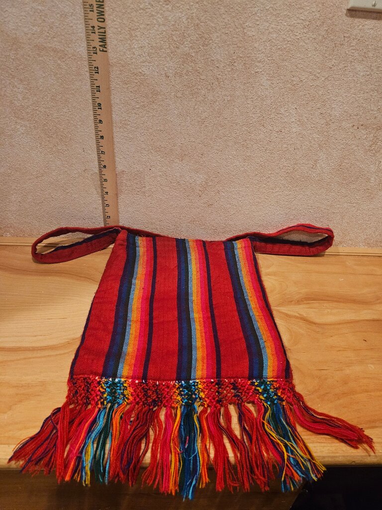 Colorful Handwoven Textile Sling Bag