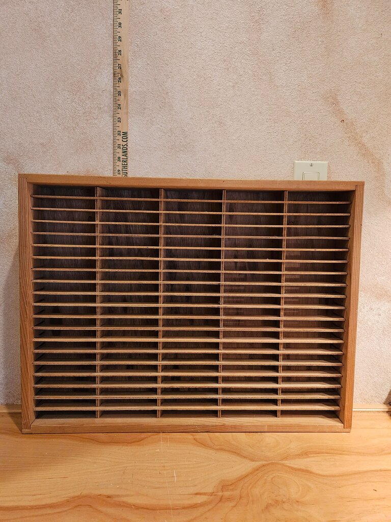 Vintage Napa 100 cassette tape wall mountable holder rack or independent standing media organizer display