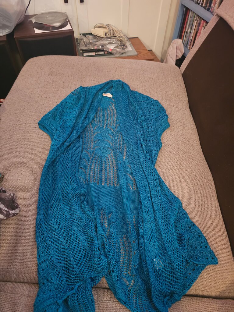 Fashion Village Open Knit Cardigan
