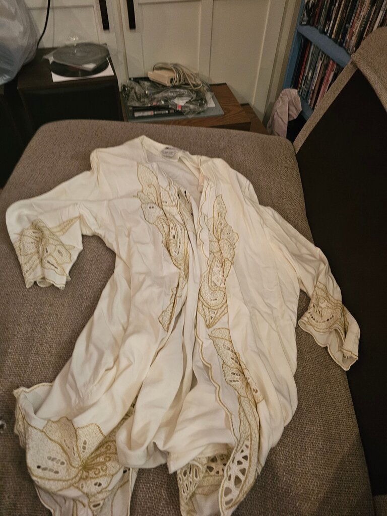 Marcia & Me Cream Rayon Cardigan