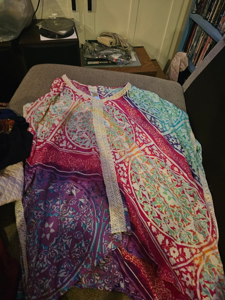 Chico's Colorful Printed Cover-Up