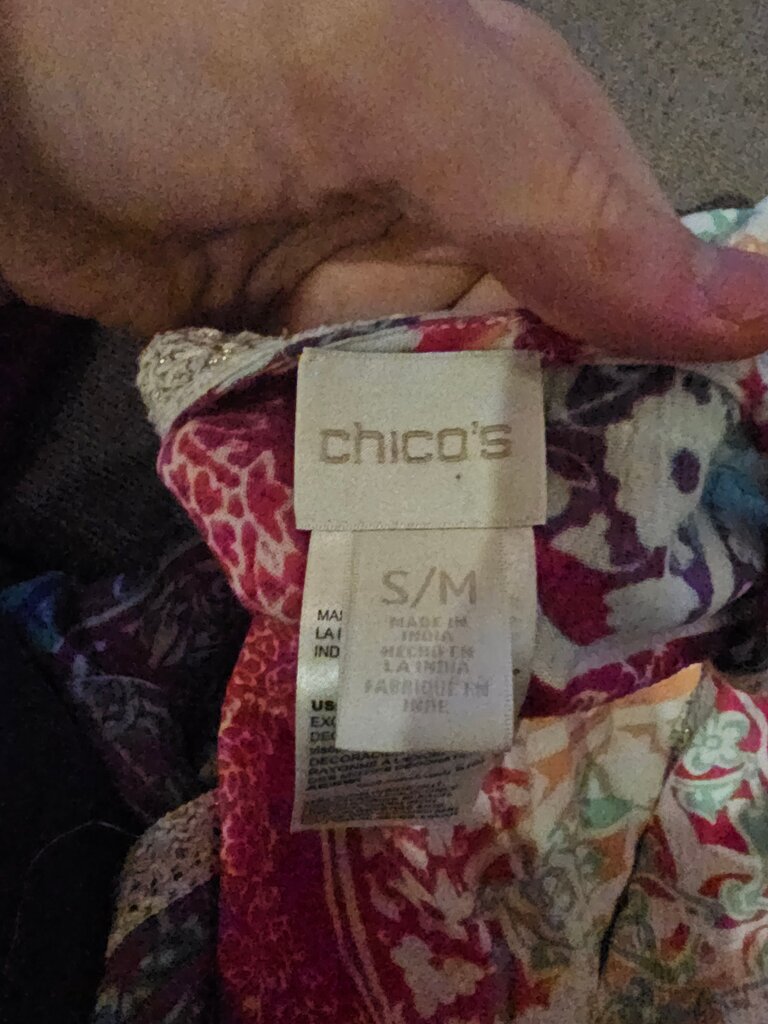 Chico's Colorful Printed Cover-Up