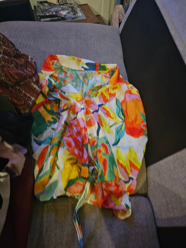 Christian Siriano Floral Print Blouse