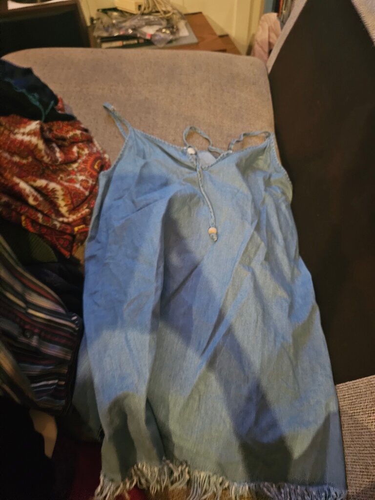 Easel Women's Blue Denim Dress
