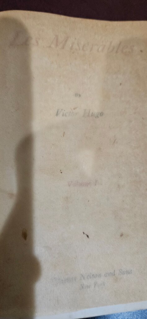 Les Miserables Volume I by Victor Hugo