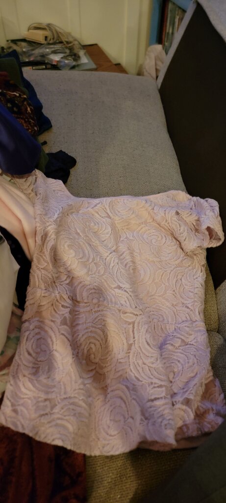 Cable & Gauge Pink Lace Top