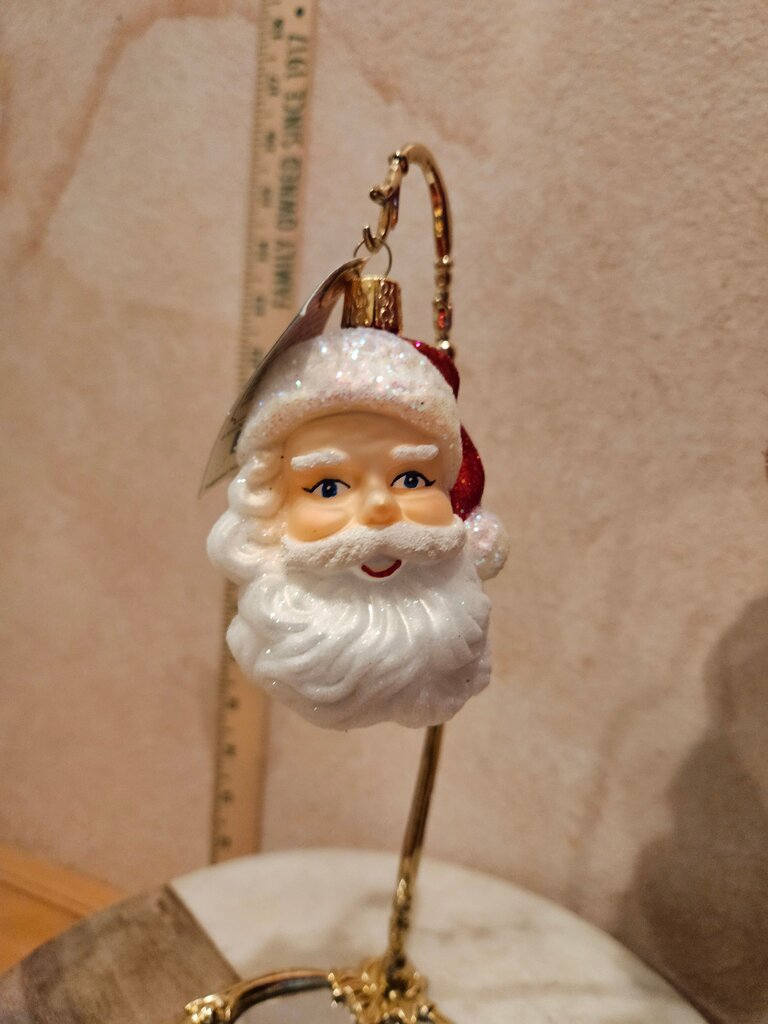 Mid-century Santa Claus Head Ornament