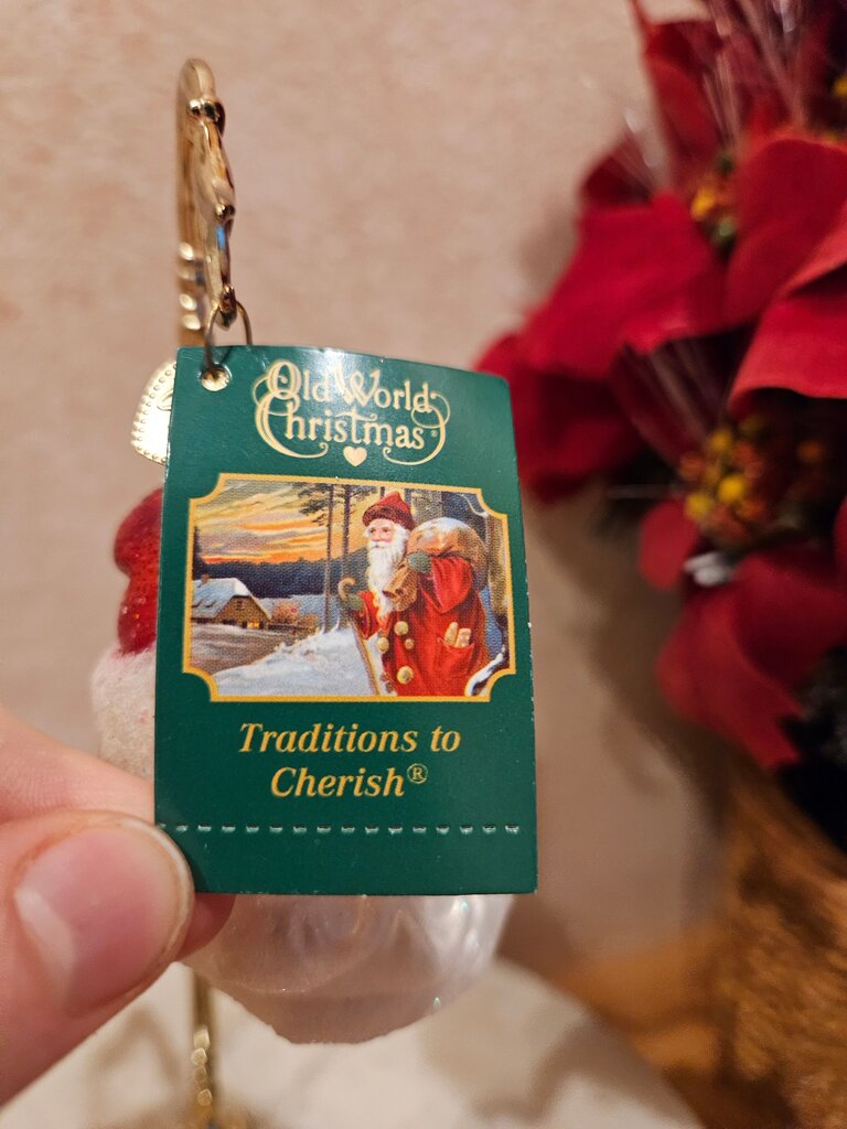 Mid-century Santa Claus Head Ornament