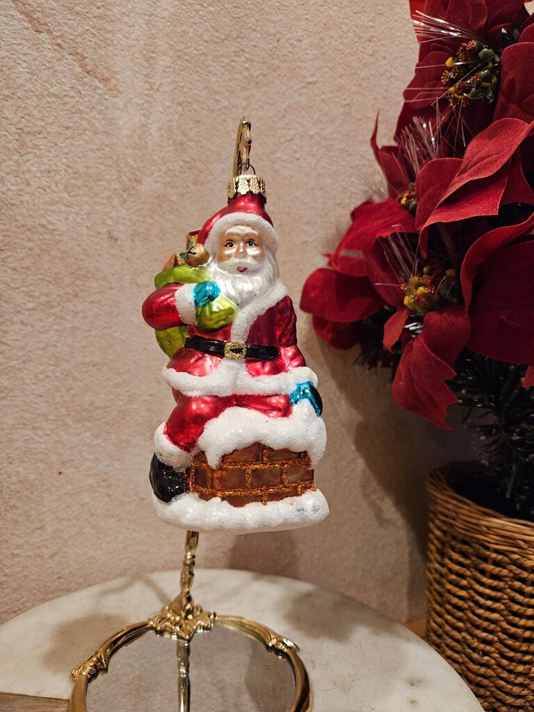 Colorful Santa Claus Christmas Ornament