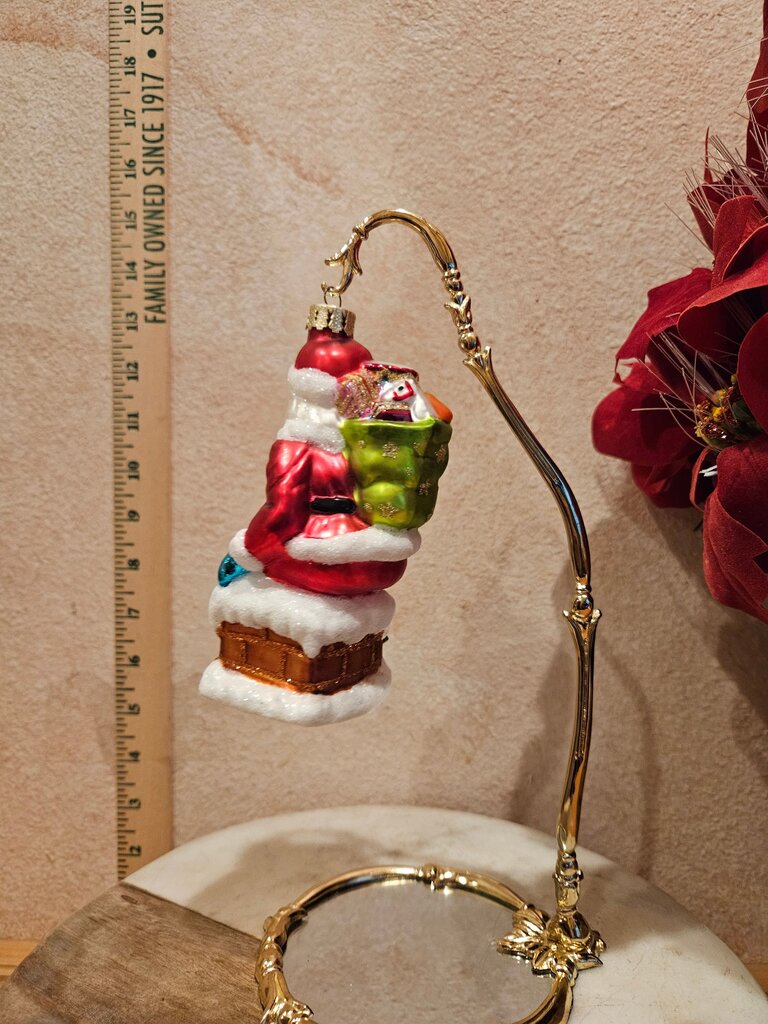 Colorful Santa Claus Christmas Ornament