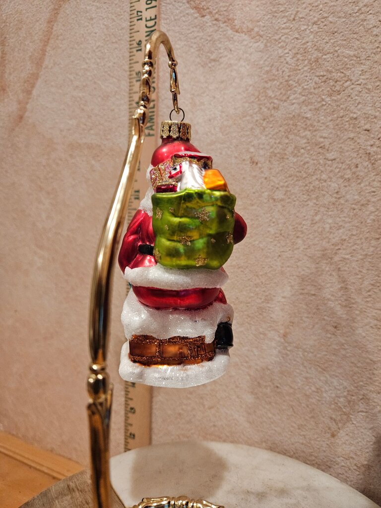 Colorful Santa Claus Christmas Ornament