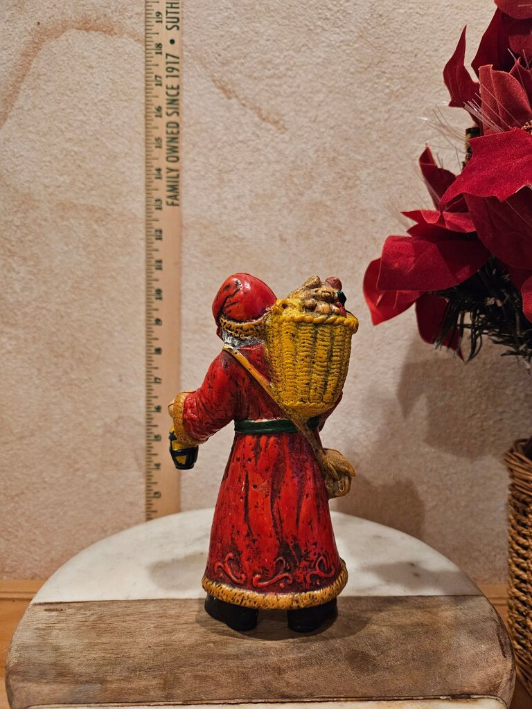Christmas Santa Figurine with Lantern