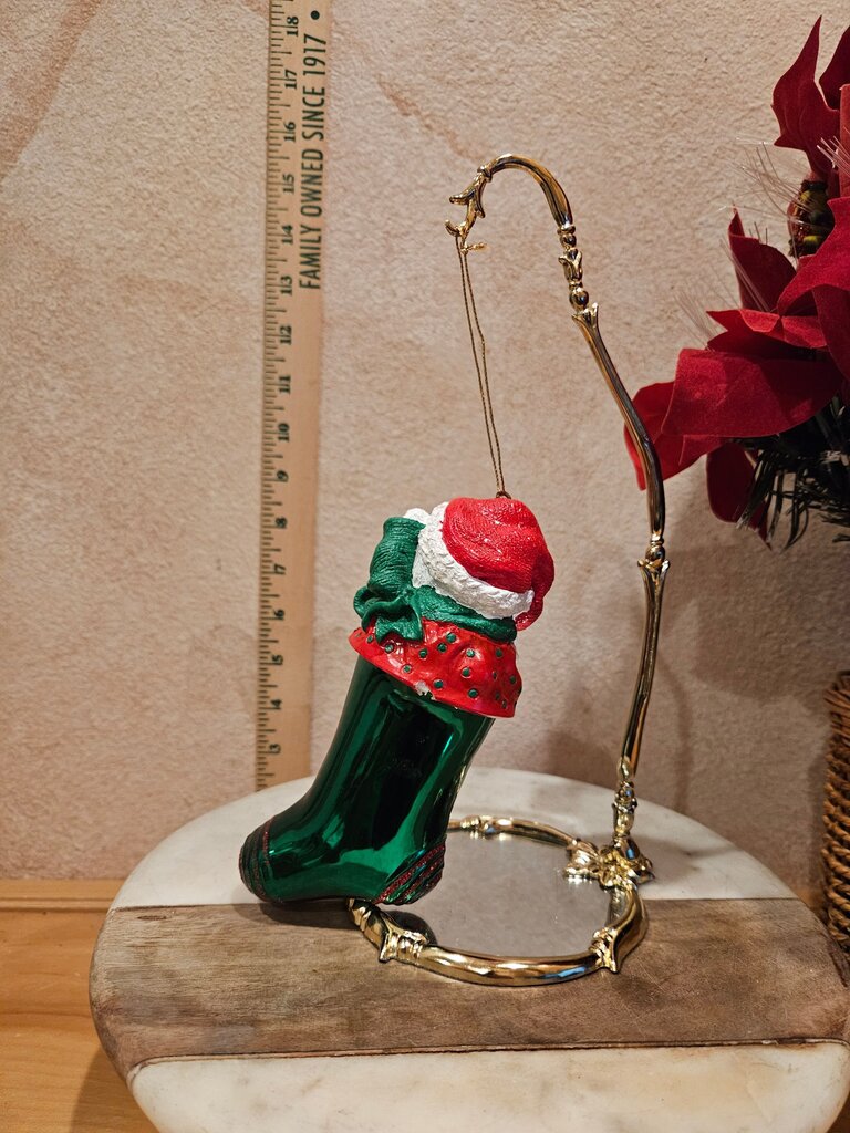 Christmas Cat Stocking Ornament
