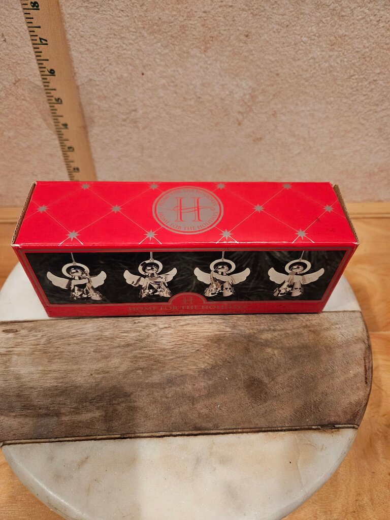 Home for the Holidays Jeweled Silverplate Ornaments