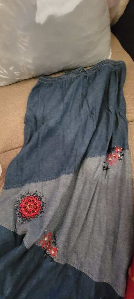 Karen Scott Sport Denim Skirt