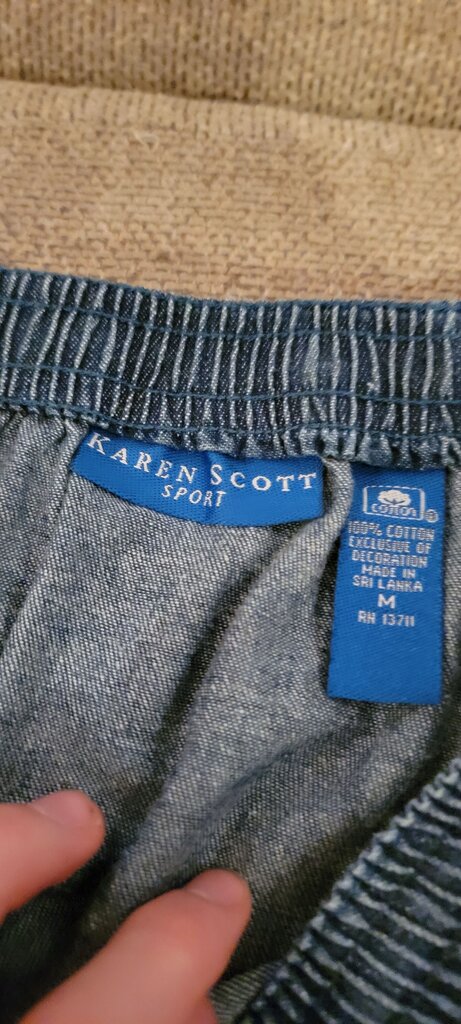 Karen Scott Sport Denim Skirt