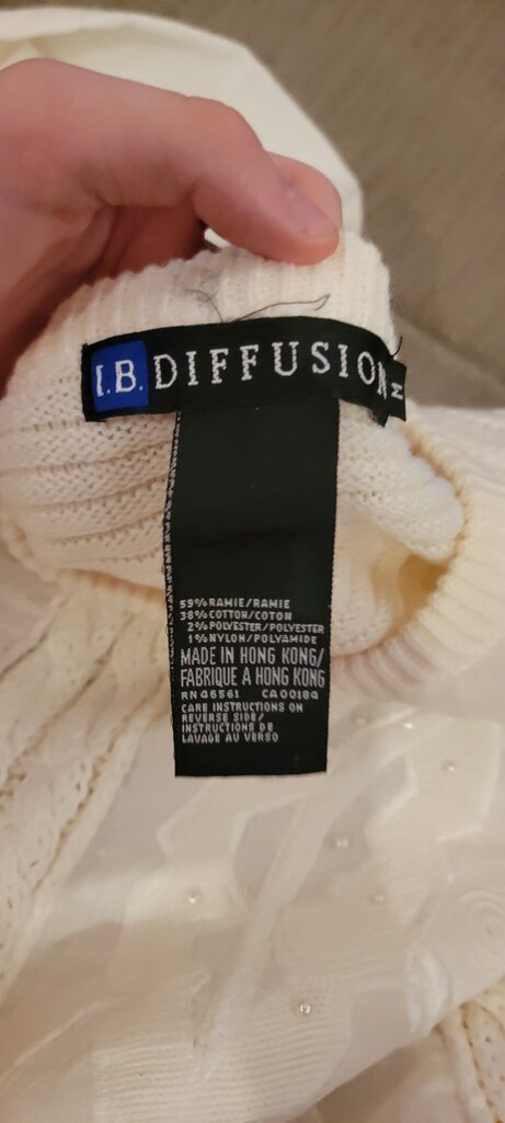 I.B. Diffusion Women's Cream Sweater