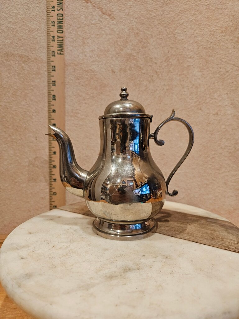 Vintage Cute Mini Silver Plated Coffee Pot / childs tea server teapot