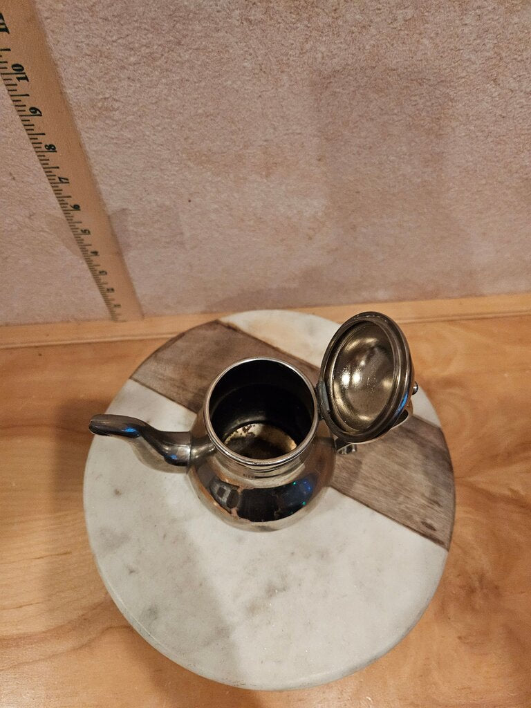 Vintage Cute Mini Silver Plated Coffee Pot / childs tea server teapot
